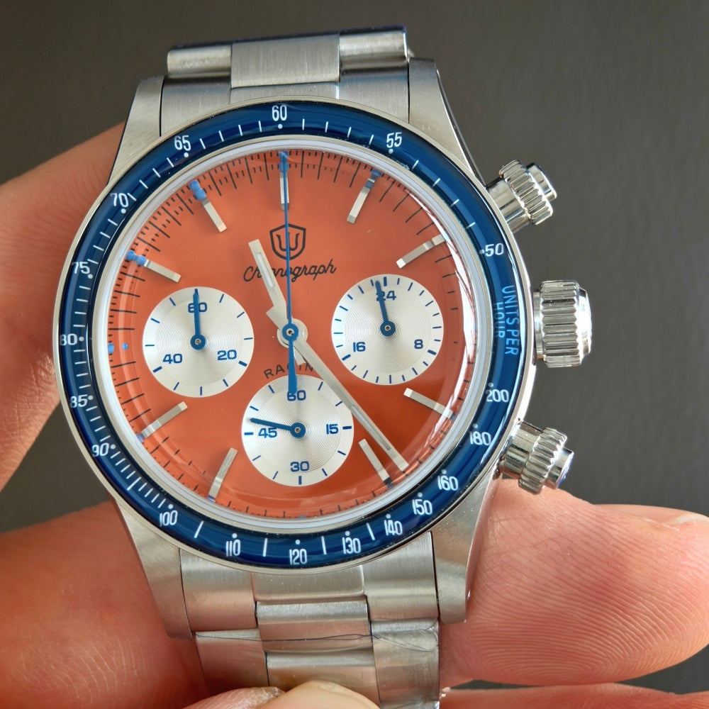 ⚡EarlyBird⚡Watchdives WD6263 Vintage Racing Chronograph Watch