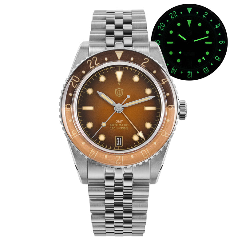 🔥WeeklyDeals🔥Watchdives WD6542 38mm GMT Men Watch