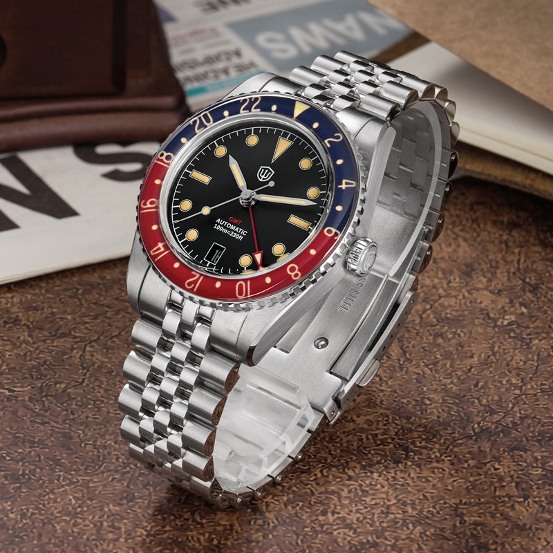 🔥WeeklyDeals🔥Watchdives WD6542 38mm GMT Men Watch