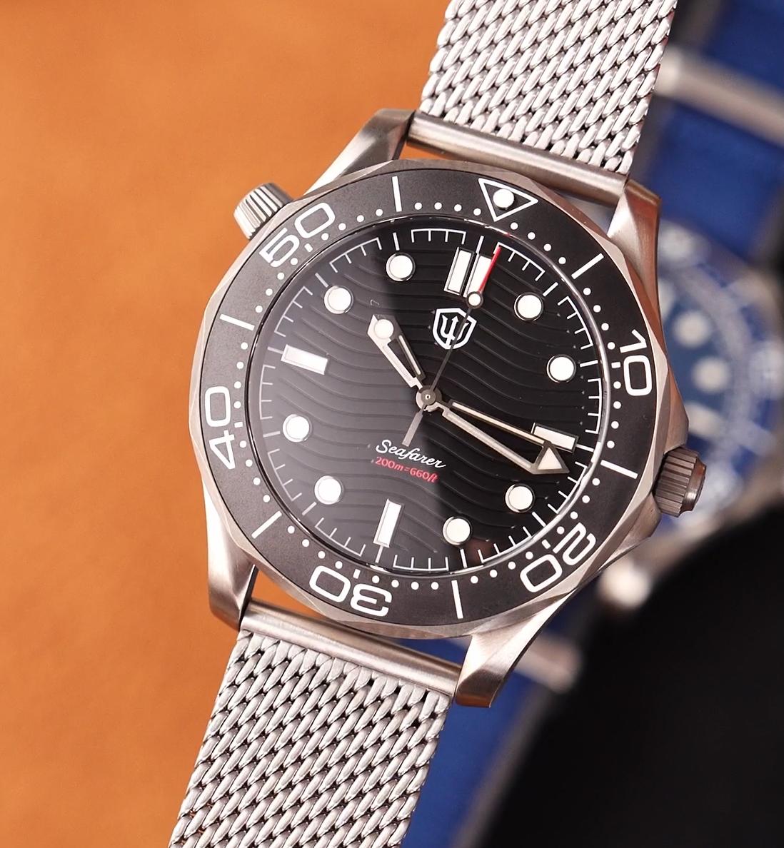 🔥EarlyBird🔥Seafarer WD007Q VH31 Titanium NTTD Dive Watch