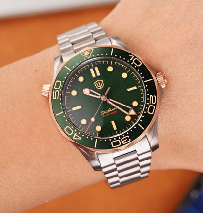 🔥EarlyBird🔥Seafarer WD007Q VH31 Titanium NTTD Dive Watch