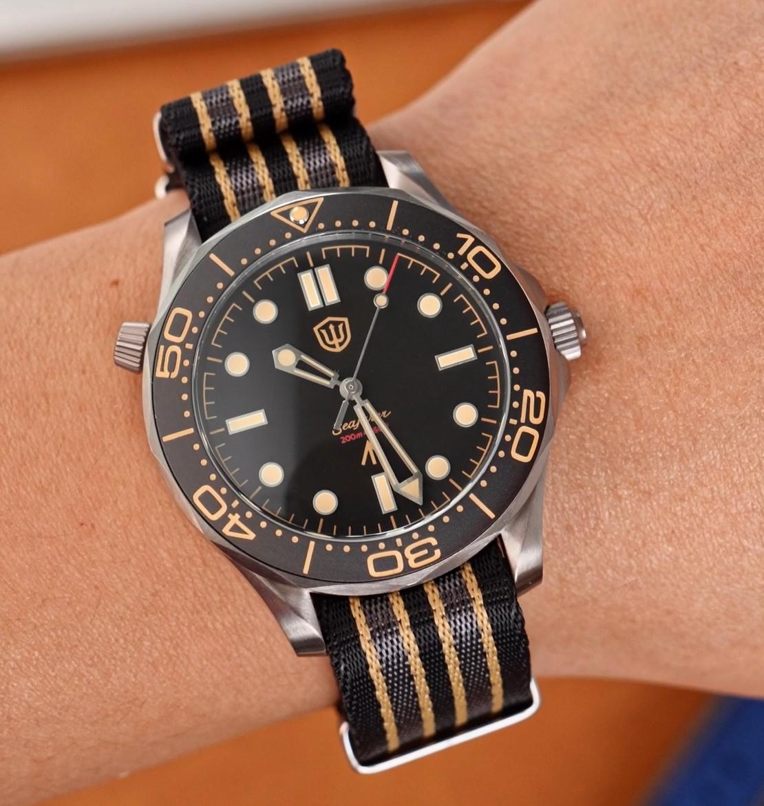 🔥EarlyBird🔥Seafarer WD007Q VH31 Titanium NTTD Dive Watch