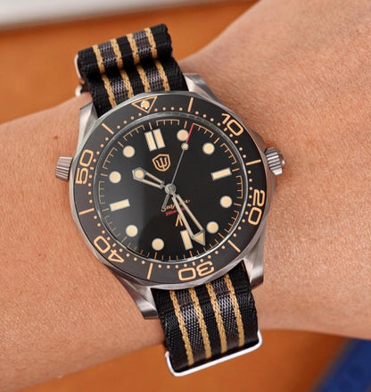 🔥EarlyBird🔥Seafarer WD007Q VH31 Titanium NTTD Dive Watch