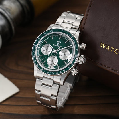 ⚡EarlyBird⚡Watchdives WD6263 Vintage Racing Chronograph Watch