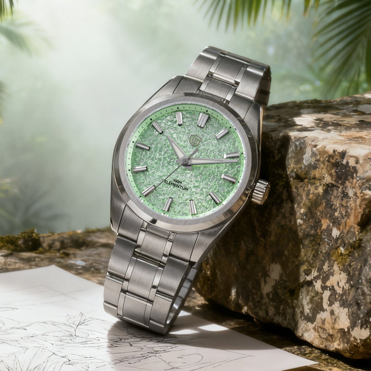 🔥EarlyBird🔥Watchdives WD0003C Enamel Dial Men Watch